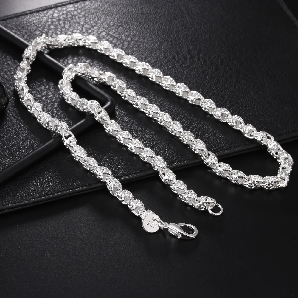 925 Sterling Silver Chain Necklace Men - Heiße Charms 925 Sterling Silber 5MM