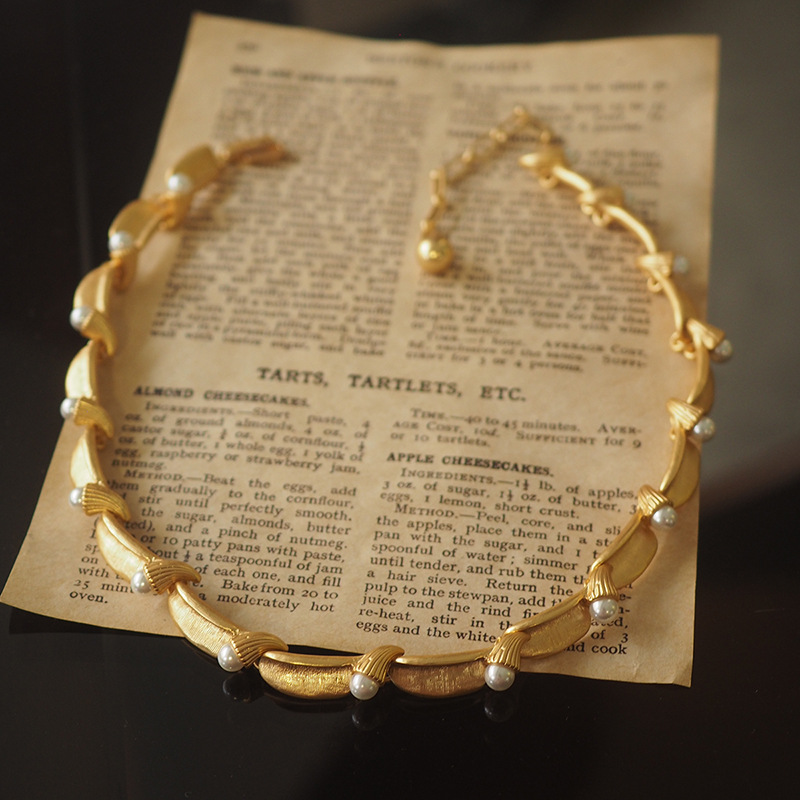 Pearl Choker Necklace Vintage - Europa und Amerika im französischen Stil,