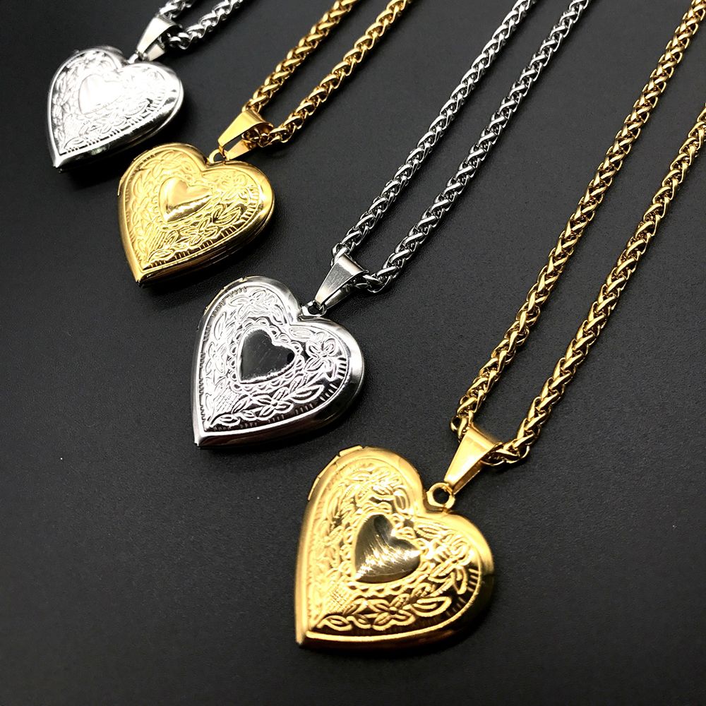 Heart Locket Necklace Photo - Mode Foto Bild Medaillon Halskette Herz