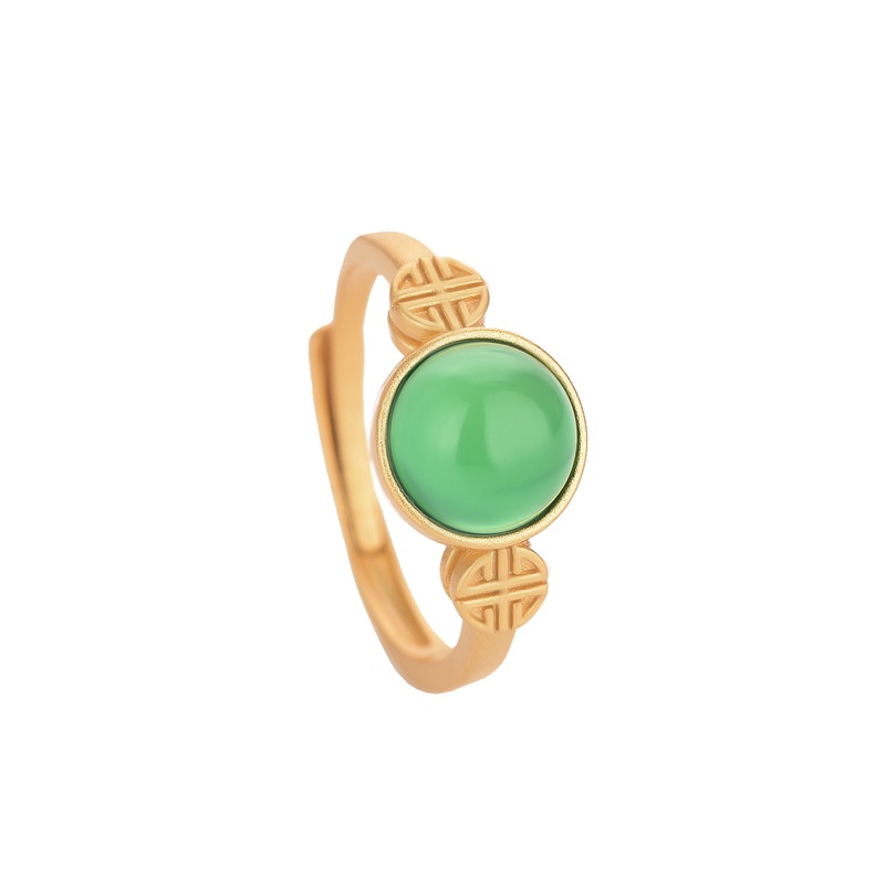 Rings - Natürliche Jade-Ringe, echter Schmuck, geschnitzter Edelstein,