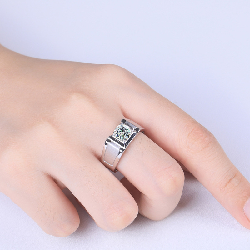 Heiß begehrter S925 Sterling S – Moissanite Engagement Ring 1 Carat Bewertung und Preis