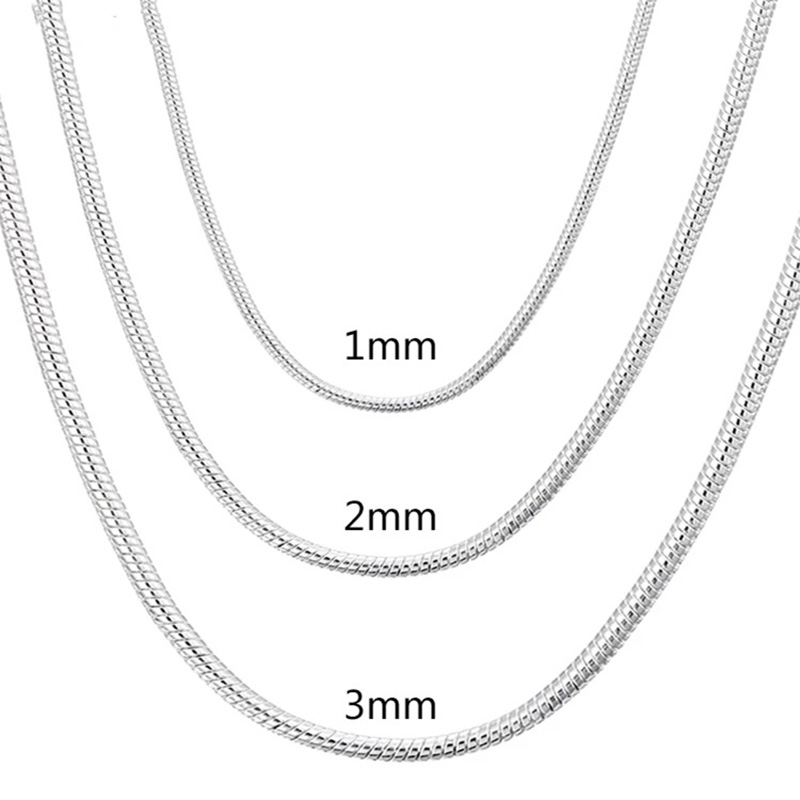 40-75 cm 925 Sterling Silber 1 – 925 Sterling Silver Chain Necklace Men Bewertung und Preis
