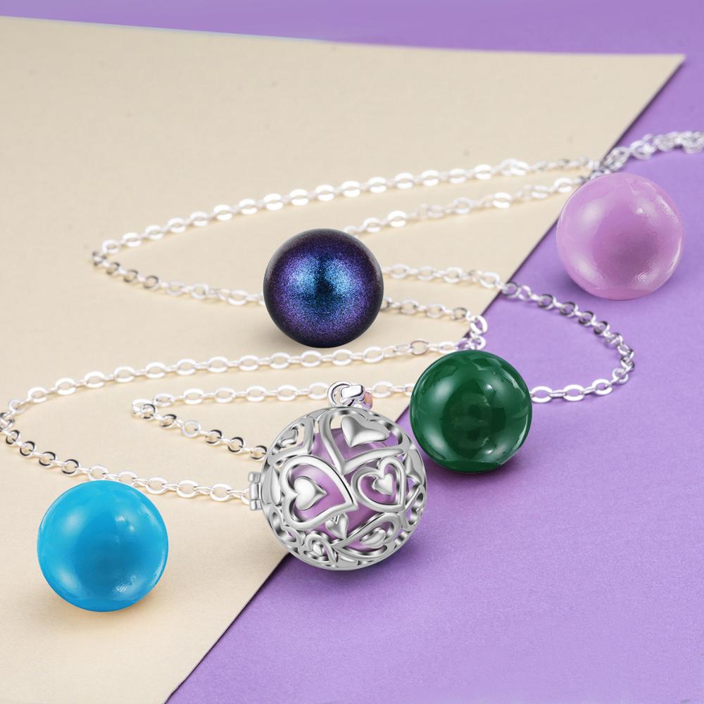 Eudora 20mm Harmony Ball Anhän – Heart Locket Necklace Photo Bewertung und Preis
