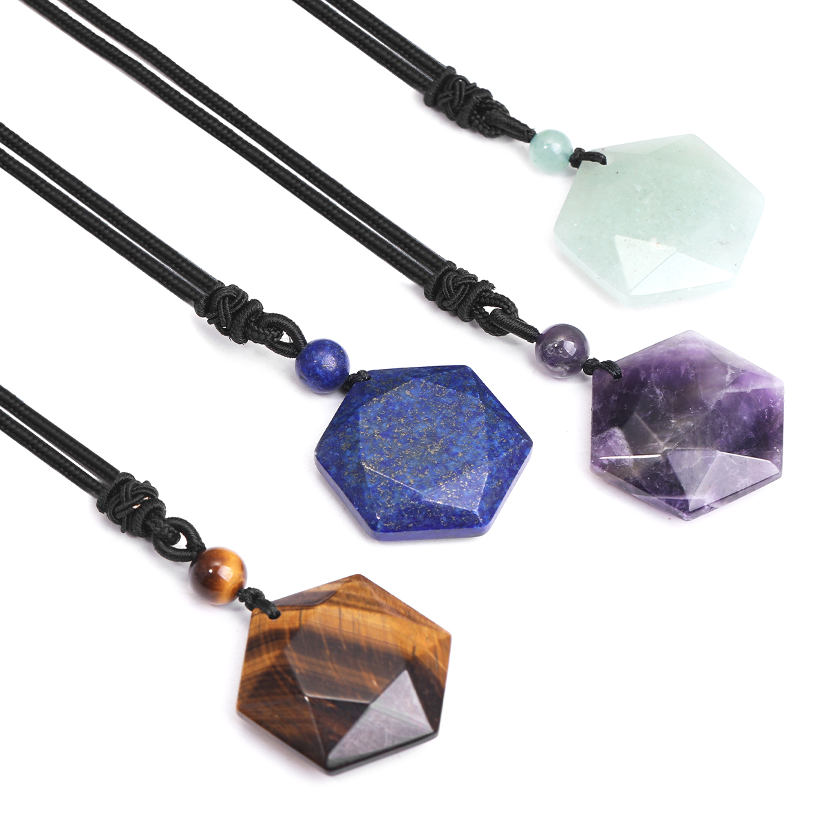 Neue Mode Tigerauge Stern Anhä – Crystal Pendant Necklace Natural Stone Bewertung und Preis