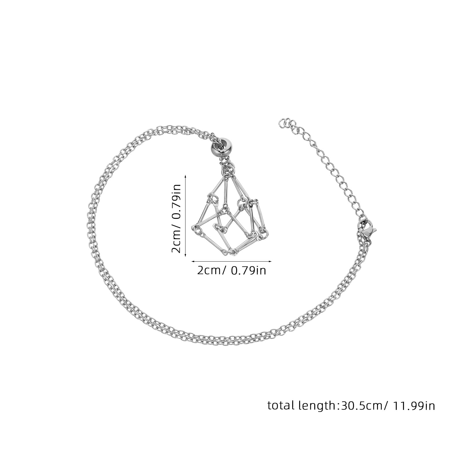 Kristall-Halter-Halskette, Ede – Crystal Pendant Necklace Natural Stone Bewertung und Preis