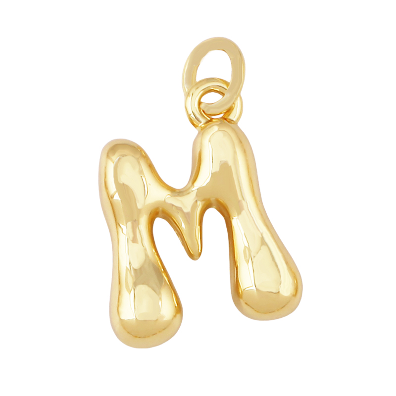 3er-Set Niedliche Messing-Anhä – Initial Letter Necklace 18K Gold Bewertung und Preis
