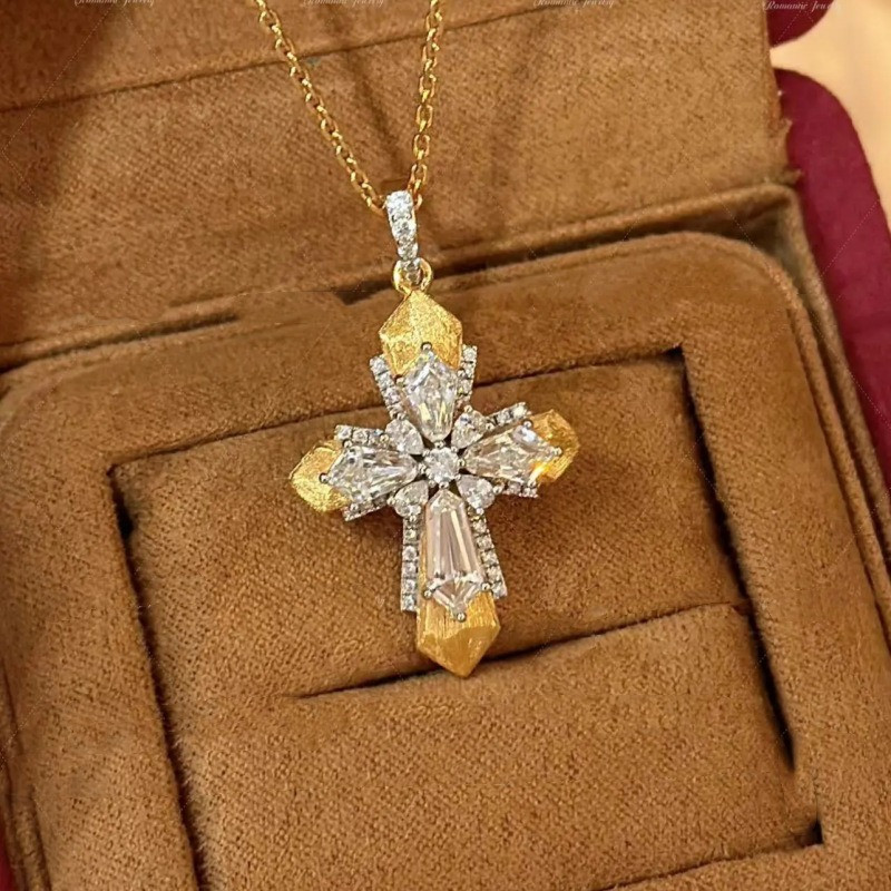 Vintage Vatikan-Kreuz-Anhänger – Cross Pendant Necklace Gold Bewertung und Preis