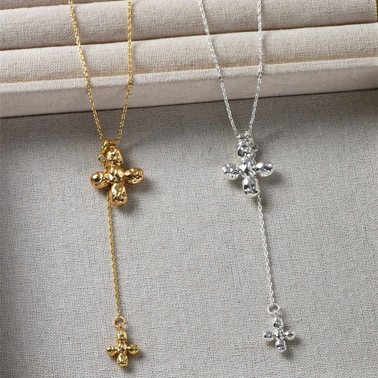Europa Amerika Großes Herz Dop – Cross Pendant Necklace Gold Bewertung und Preis