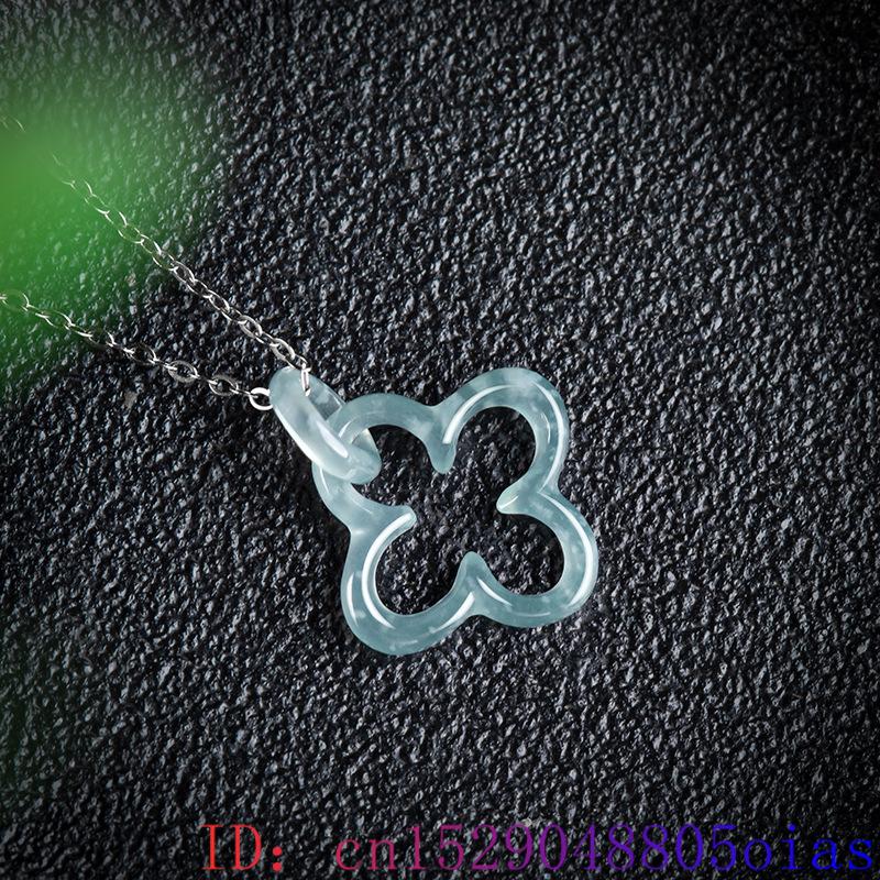 Blaue Myanmar Jadeit vier blät – Necklaces Bewertung und Preis
