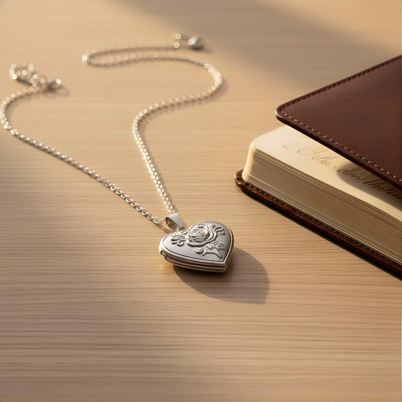 Gotische Vintage-Herzkette für – Heart Locket Necklace Photo Bewertung und Preis
