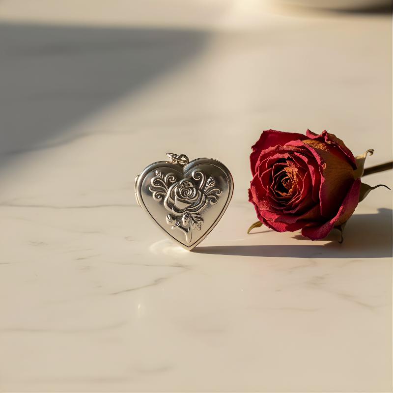 Gotische Vintage-Herzkette für – Heart Locket Necklace Photo Bewertung und Preis