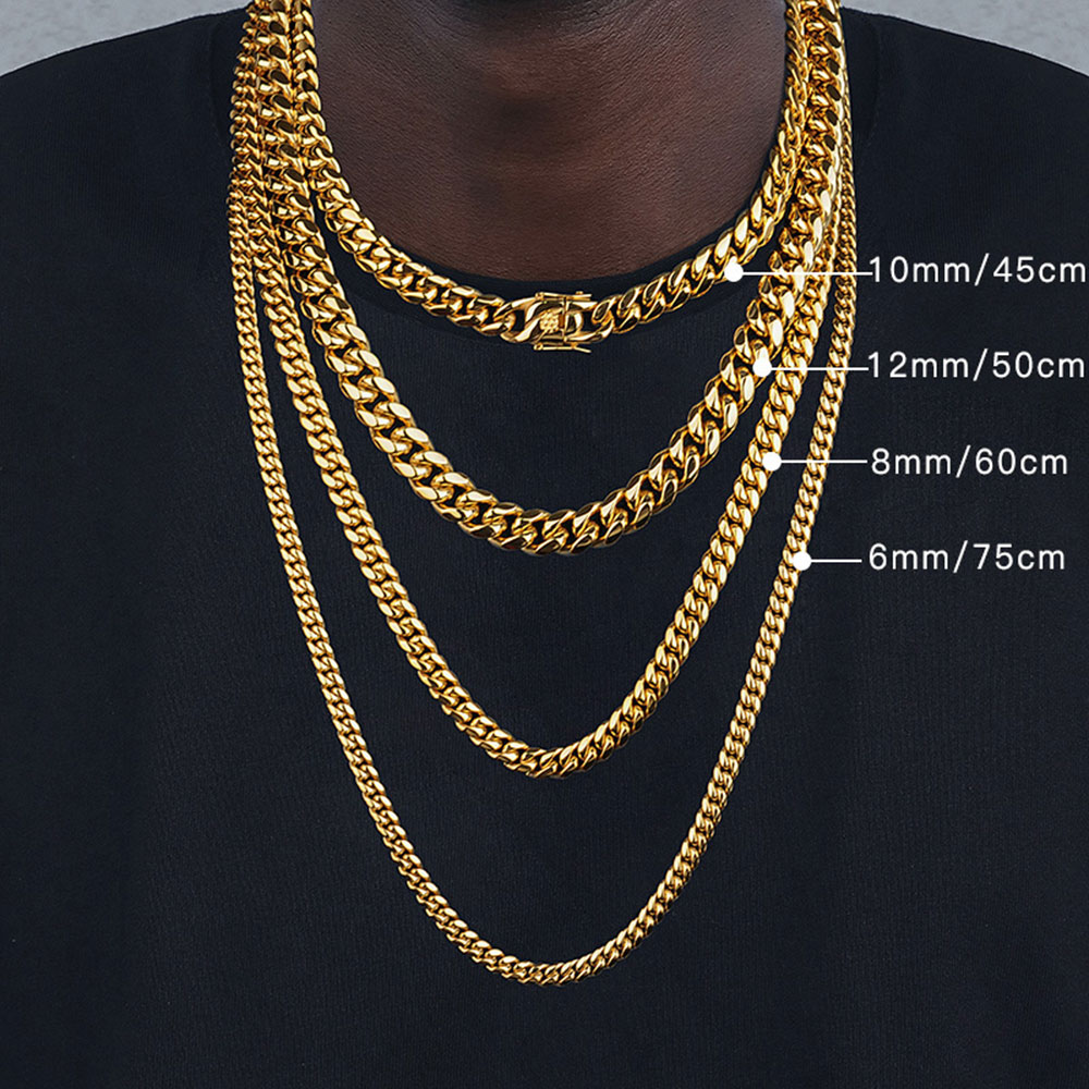6mm/8mm/10mm/12mm Hip-Hop Hoch – Cuban Link Chain 12Mm Bewertung und Preis