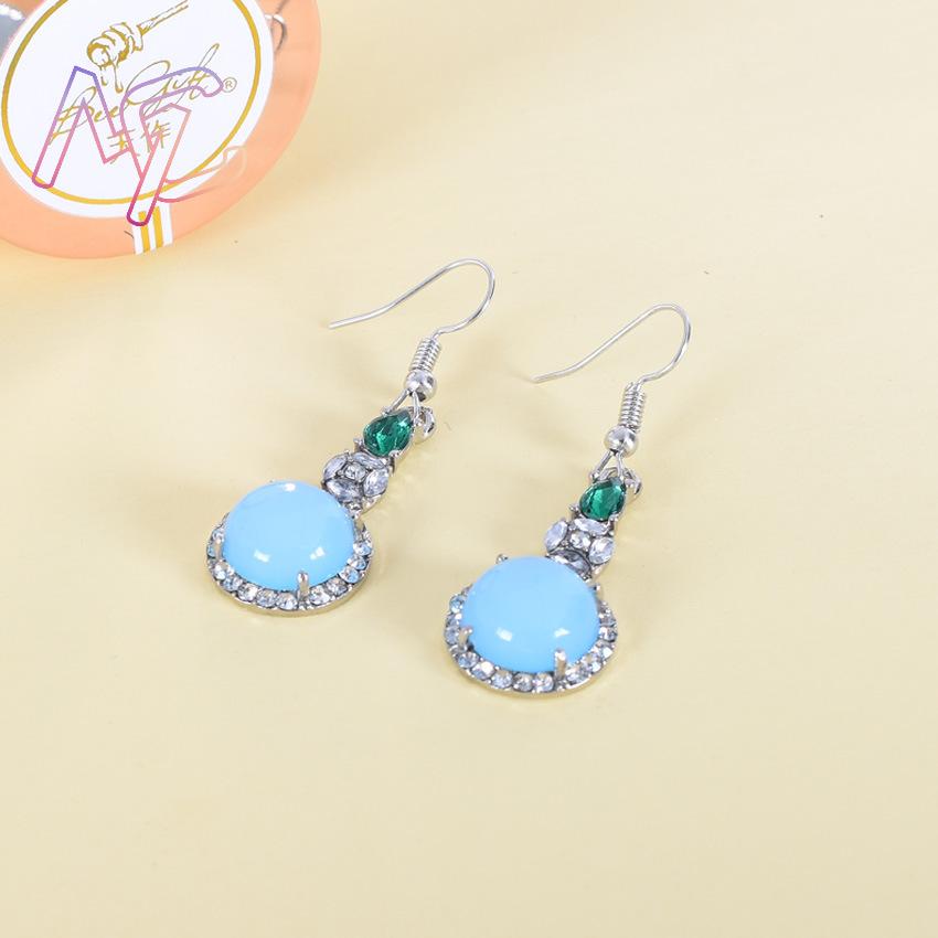 Blaue natürliche Jade Ohrringe – Earrings Bewertung und Preis