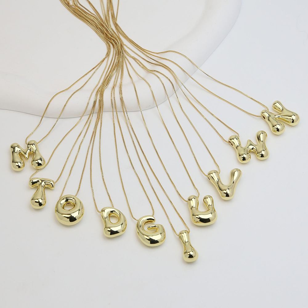 Kreative A-Z Ballon-Buchstaben – Initial Letter Necklace 18K Gold Bewertung und Preis
