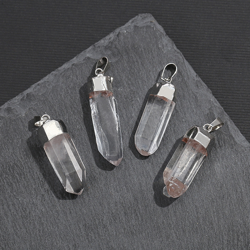 Natürlicher Klarer Quarz-Krist – Crystal Pendant Necklace Natural Stone Bewertung und Preis