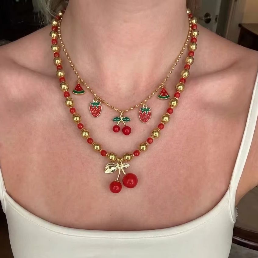 Süße Halskette mit Herzanhänge – Layered Pendant Necklace Aesthetic Bewertung und Preis